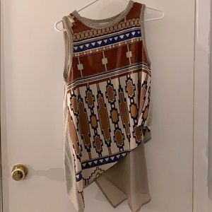 Zara printed top size small